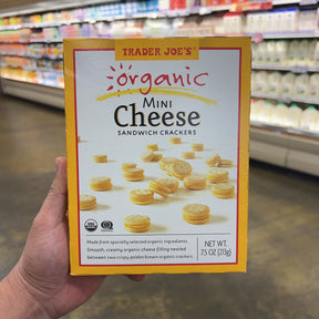 Trader Joe's Organic Mini Cheese Sandwich Crackers 7.5 oz product image