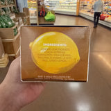 Ingredient panel on Trader Joe's Ginger Lemon Herbal Tea box.