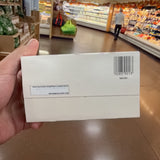 Bottom of Trader Joe's Ginger Lemon Herbal Tea box showing barcode and best-if-used-by stamp.