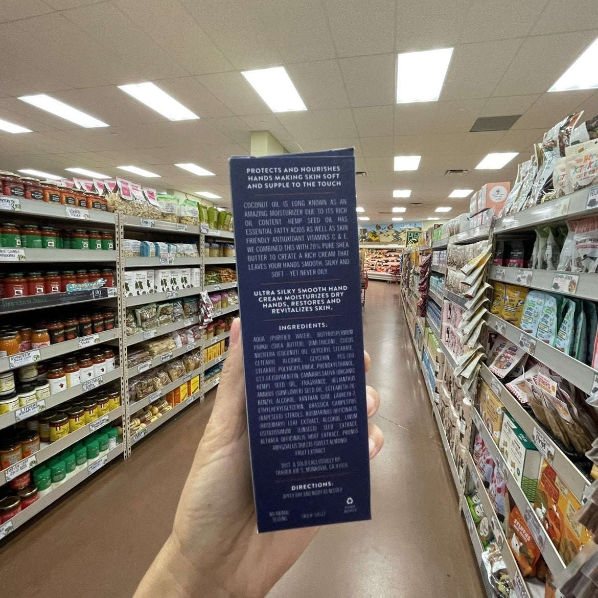 Trader Joe's Ultra Moisturizing Hand Cream with 20% Shea Butter Coconut & Hemp Oil 3 oz