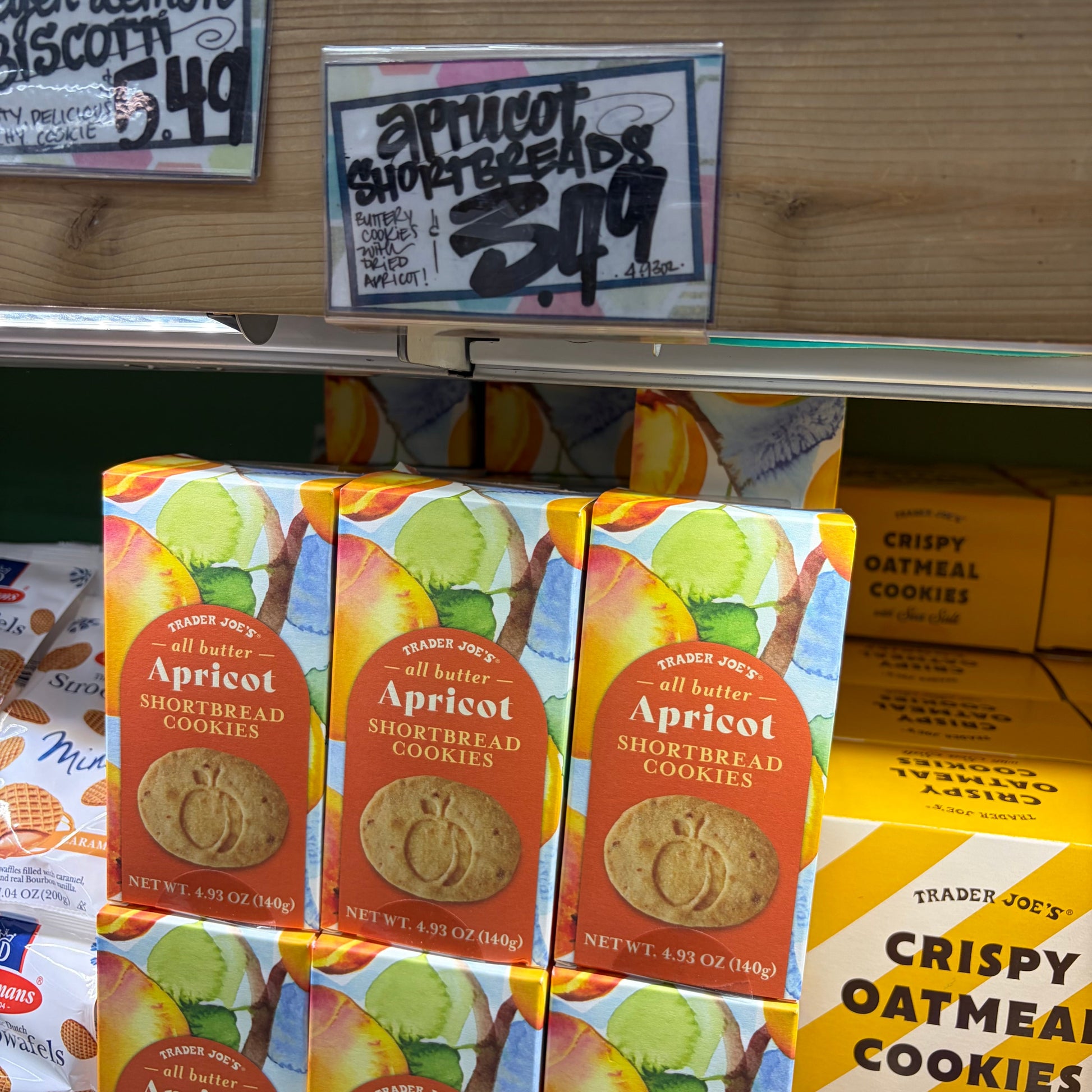 Trader Joe's All Butter Apricot Shortbread Cookies — Price
