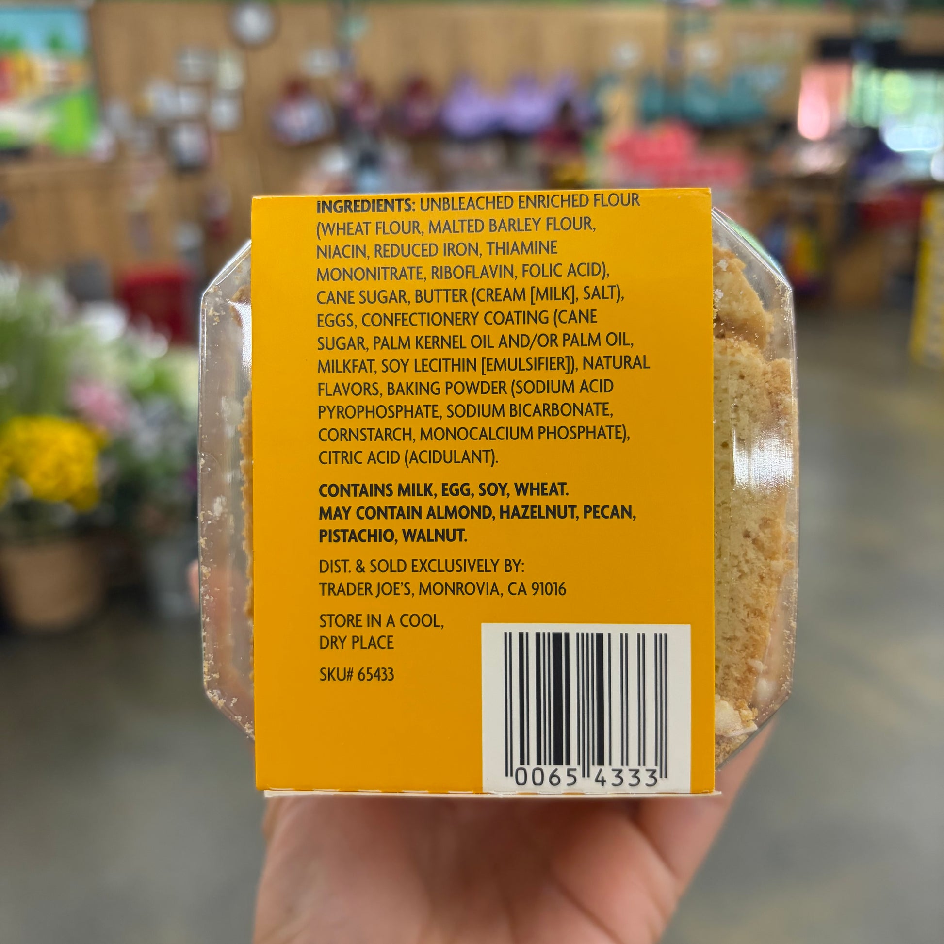Trader Joe's Mini Meyer Lemon Flavored Biscotti Barcode (ISBN, UPC, GTIN, etc.)