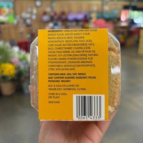 Trader Joe's Mini Meyer Lemon Flavored Biscotti Barcode (ISBN, UPC, GTIN, etc.)