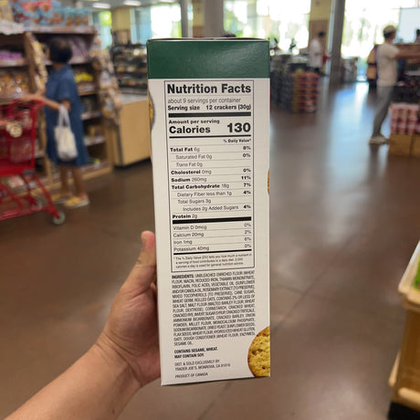 Trader Joe's Multigrain Crackers with Sunflower and Flax Seeds