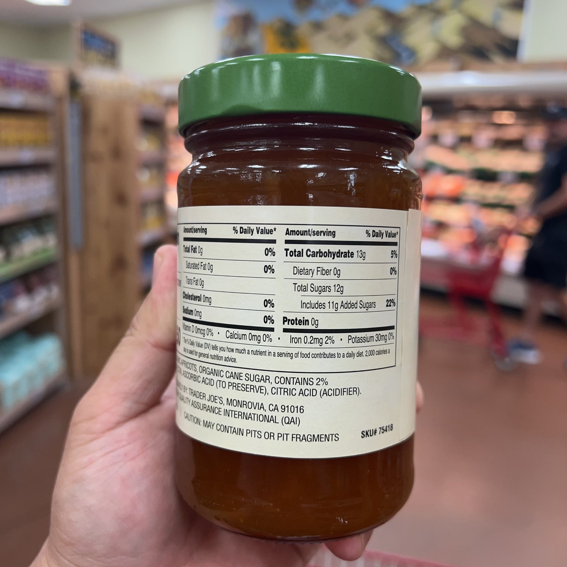 Trader Joe's Organic Apricot Preserves