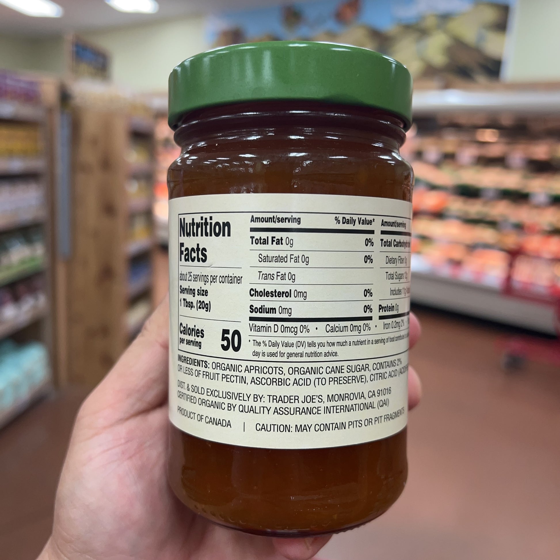 Trader Joe's Organic Apricot Preserves