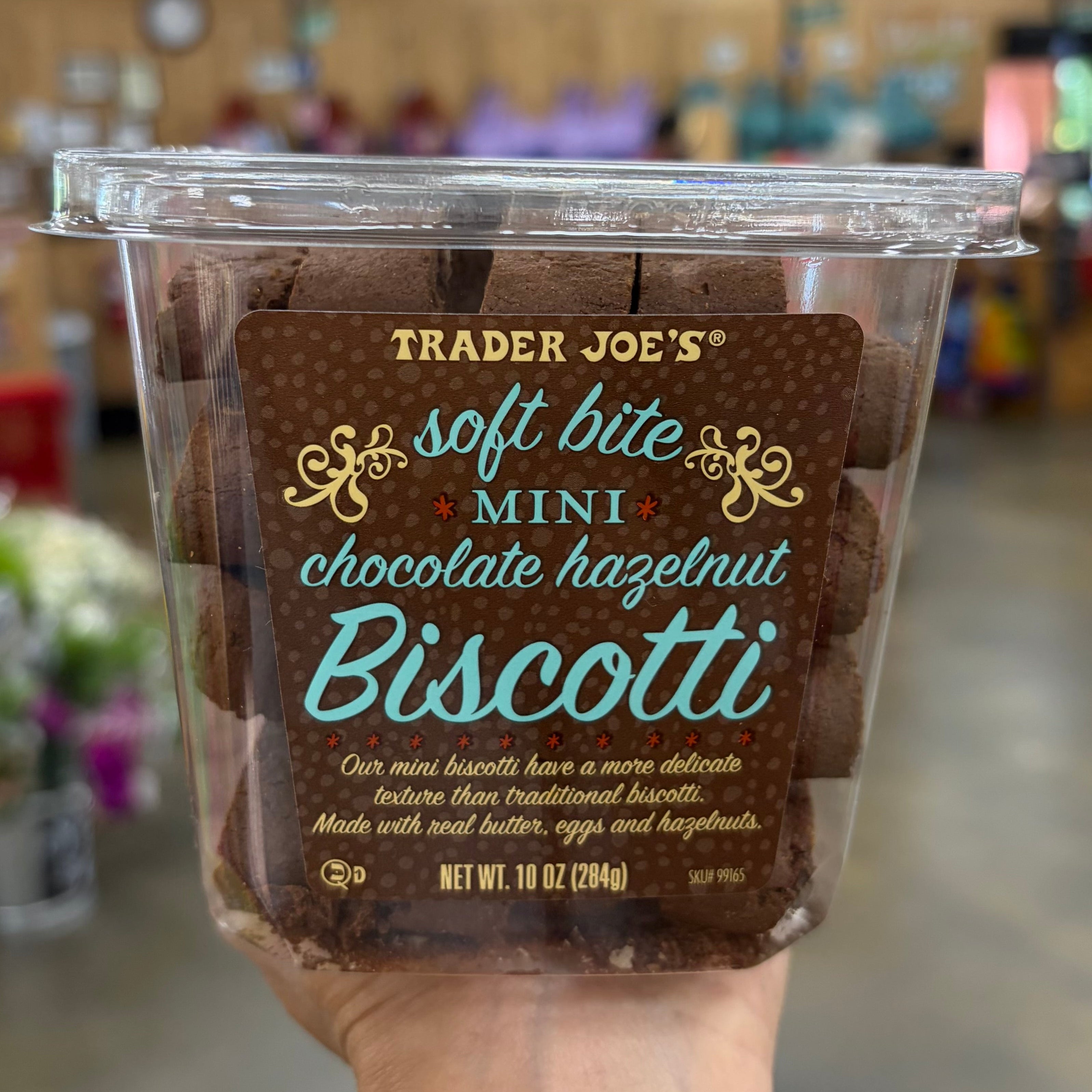 Trader Joe's Soft Bite Mini Chocolate Hazelnut Biscotti 10 oz