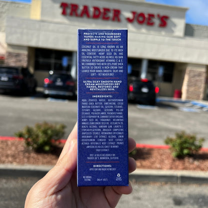 Trader Joe's Ultra Moisturizing Hand Cream with 20% Shea Butter Coconut & Hemp Oil 3 oz