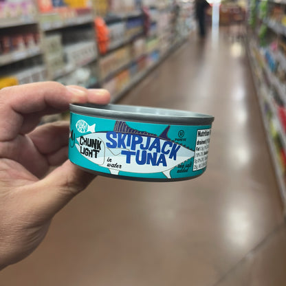 Trader Joe's Chunk Light Skipjack Tuna in Water 4.5 oz front label