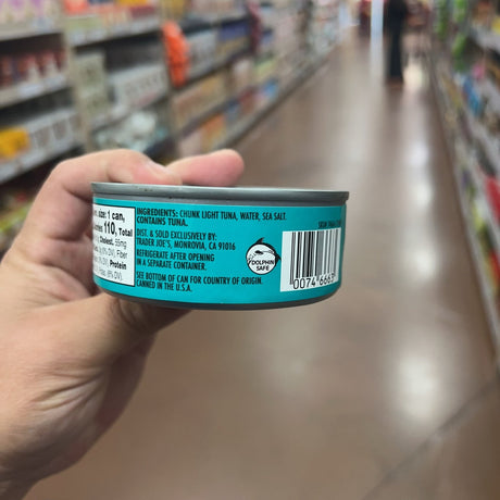 Trader Joe's Chunk Light Skipjack Tuna ingredients and storage instructions
