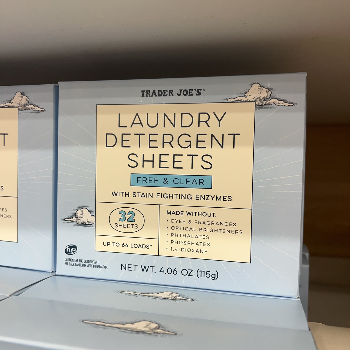 Trader Joe's Laundry Detergent Sheets Free & Clear 32ct — product photo 5