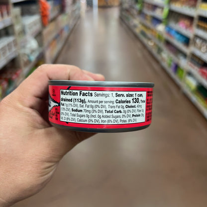 Nutrition Facts for Trader Joe's Solid White Albacore Tuna in Water No Salt Added