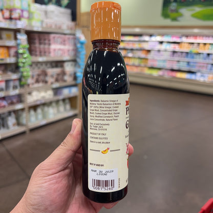 Trader Joe's Peach Flavored Glaze ingredients, storage, country of origin and barcode