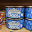 Trader Joe's Premium Chunk White Chicken 12.5 oz cans on store shelf