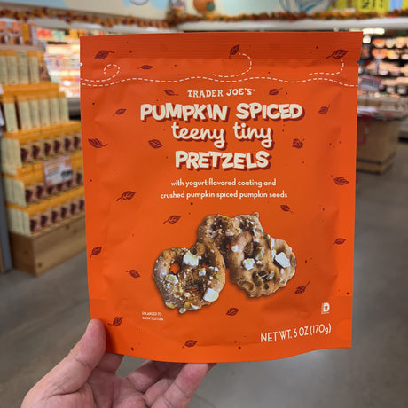 Trader Joe's Pumpkin Spiced Teeny Tiny Pretzels, 6 oz — product photo 3