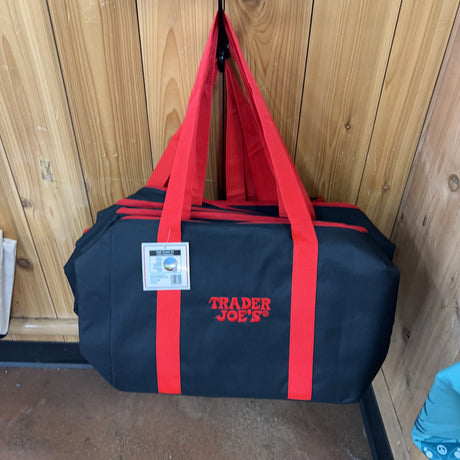 Trader Joe's Red & Black Reusable Insulated Tote Bag