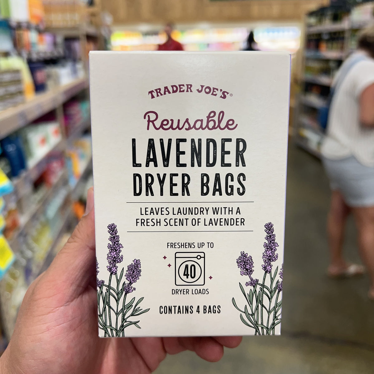Trader Joe's Reusable Lavender Dryer Bags 4ct — product photo 5