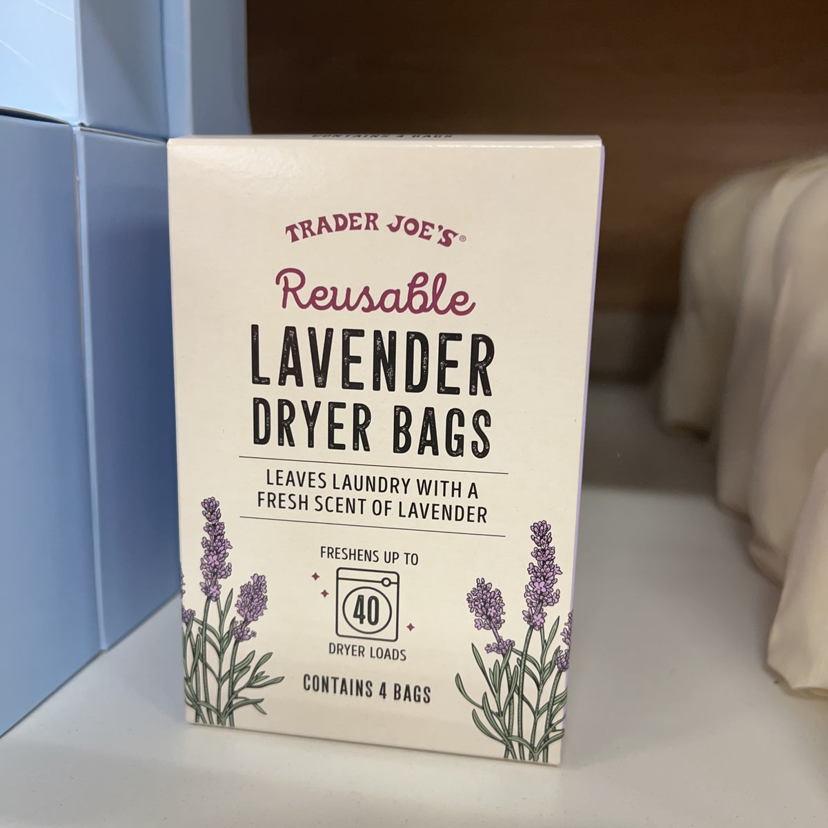 Trader Joe's Reusable Lavender Dryer Bags 4ct — product photo 6