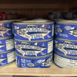 Trader Joe's Solid White Albacore Tuna in Water Sea Salt Added cans on store shelf