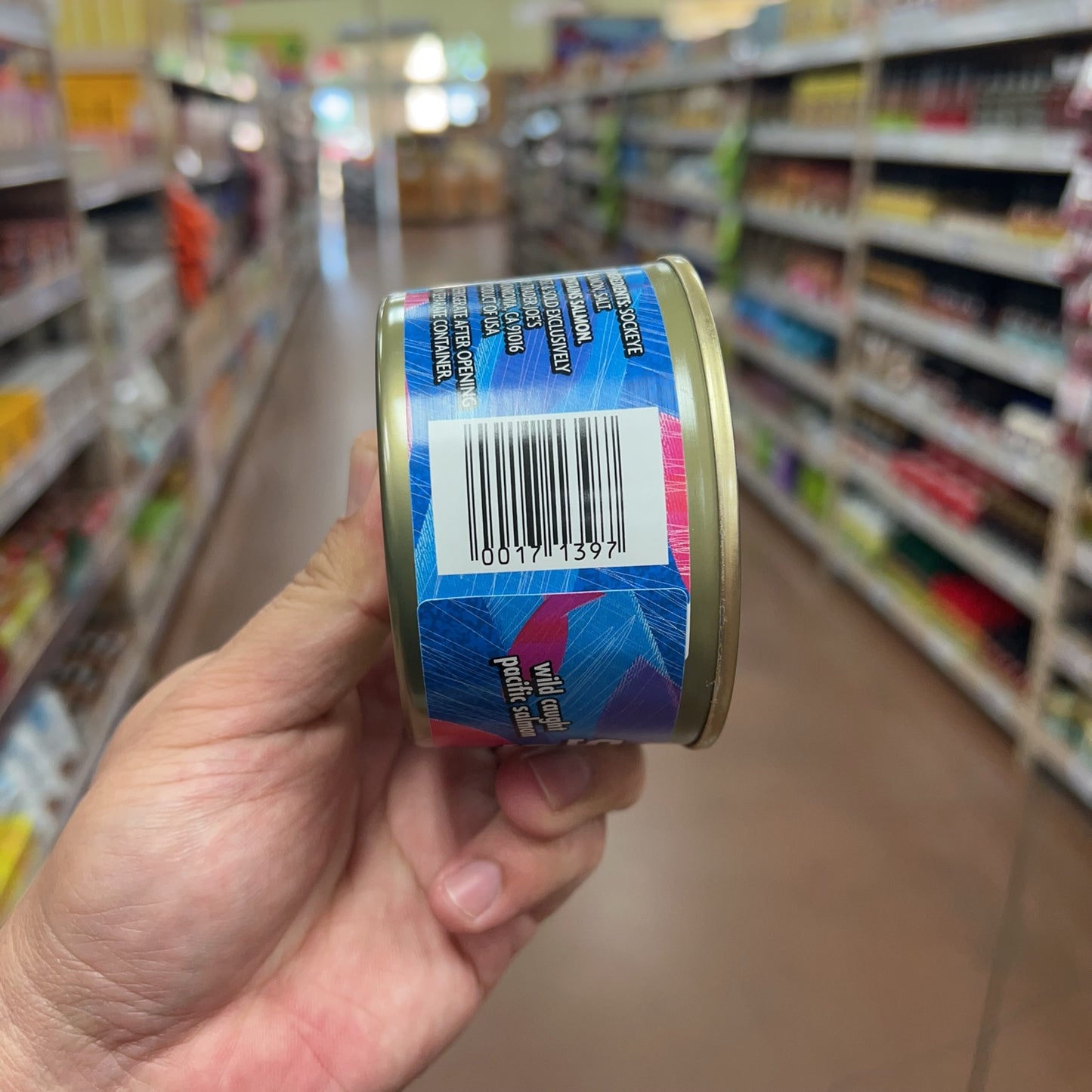 Barcode for Trader Joe's Sockeye Salmon 7.5 oz