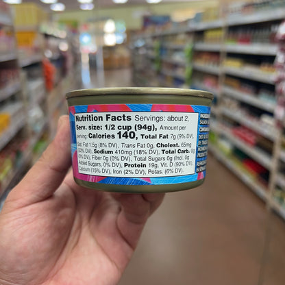 Nutrition Facts for Trader Joe's Sockeye Salmon 7.5 oz
