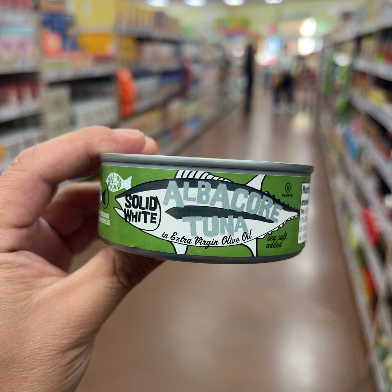 Trader Joe's Solid White Albacore Tuna in Extra Virgin Olive Oil 4.5 oz front