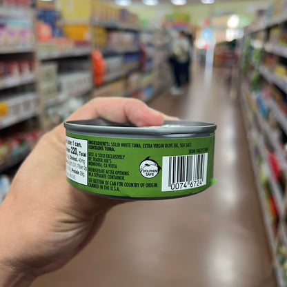 Nutrition Facts for Trader Joe's Solid White Albacore Tuna in Extra Virgin Olive Oil