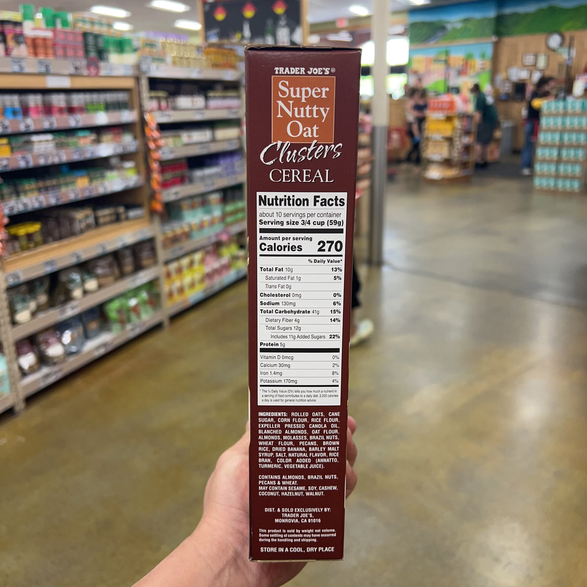 Trader Joe's Super Nutty Oat Clusters Cereal 20 oz — product photo 3
