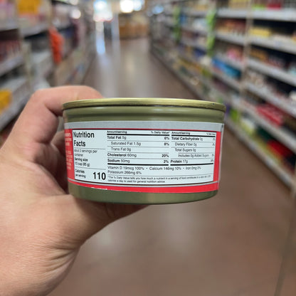 Nutrition Facts panel for Trader Joe's Wild Alaskan Pink Salmon Skinless Boneless No Salt Added