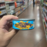 Trader Joe's Yellowfin Tuna barcode, SKU, net weight and drained weight